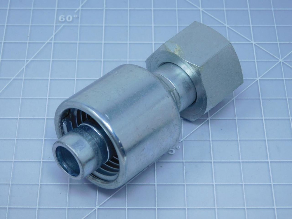 Gates 12G-20FDHORX G25720-1220   MegaCrimpÃÂ¥ÃÂºÃÂ Couplings Female DIN 24ÃÂ¦ÃÂÃÂ³ Cone Swivel - Heavy Series with O-Ring For Sale