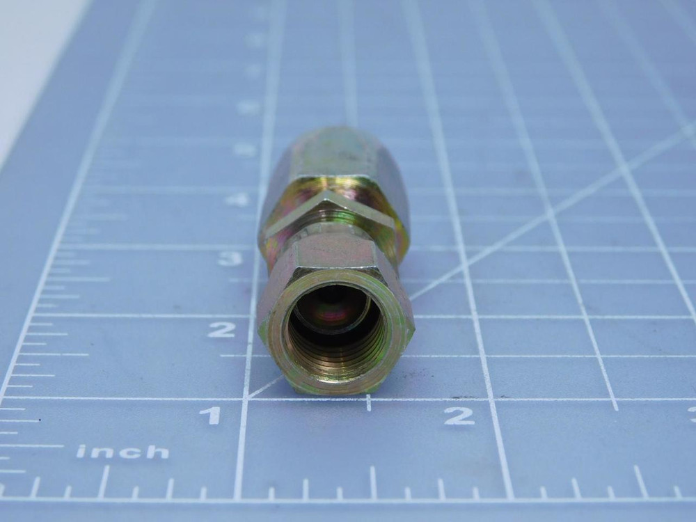 Gates 4C5-4RFJSX G34211-0404   Field Attachable for C5CXH, C5C, C5D & C5M Hose Dual Seat Female JIC 37ÃÂ¦ÃÂÃÂ³/SAE 45ÃÂ¦ÃÂÃÂ³ Flare Swivel For Sale