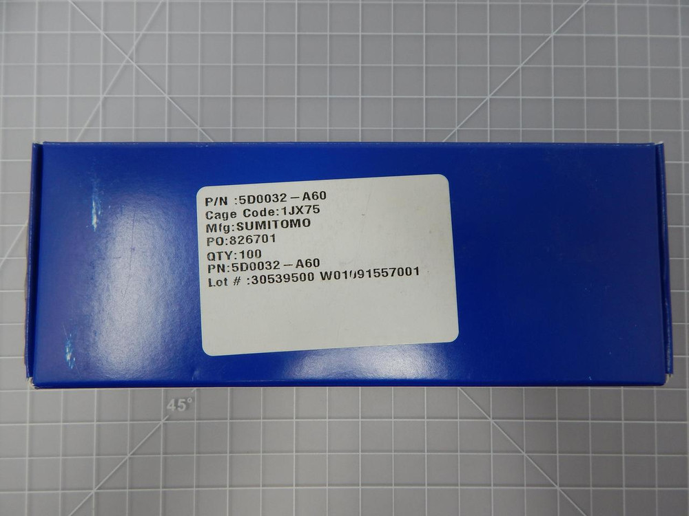 Lot of 100 Sumitomo 5D0032-A60    Splice Conductor For Sale