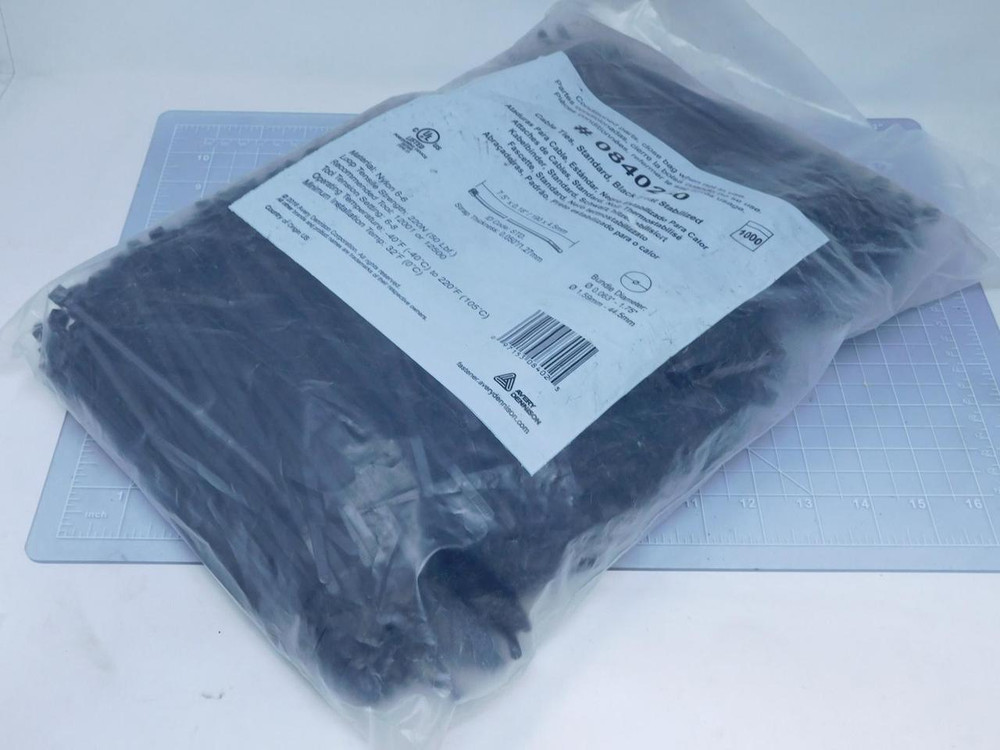 Lot of 1000 Avery Dennison 08402-0    7.5 x 0.18 In Cable Ties For Sale