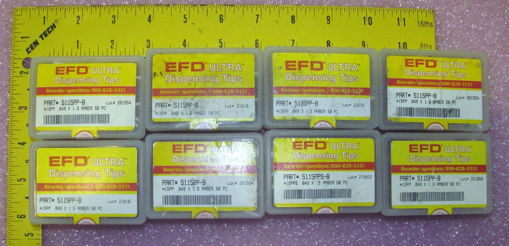 8 EFD ULTRA DISPENSE TIPS 5115PP-B PRECISION DISPENSIN T6867