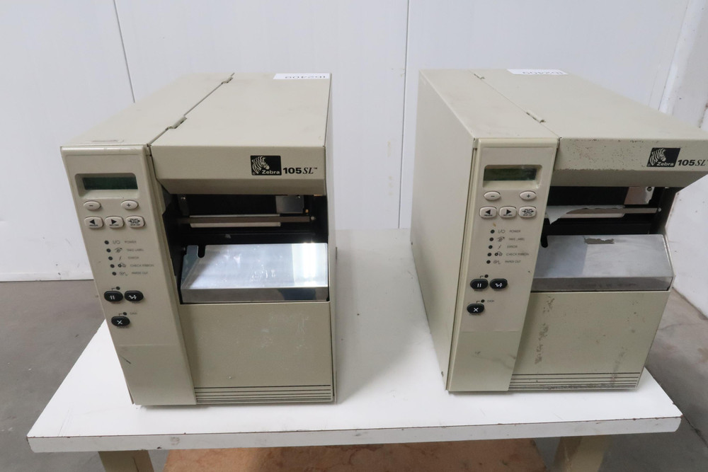 Lot of 2 Zebra 150SL    Thermal Label Barcode Printer For Sale