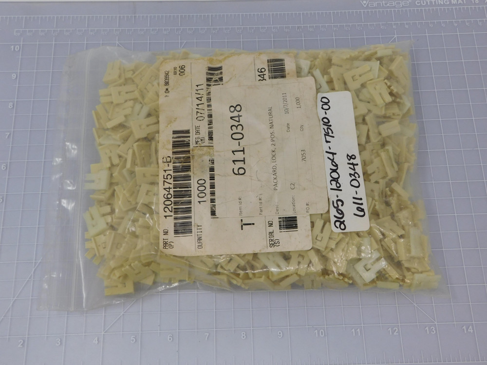 Lot of 830 Delphi 12064751-B    2 Pos Automotive Connectors TPA M/P 480 LK For Sale