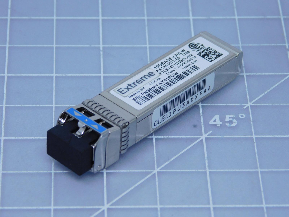 Extreme Networks AA1403011-E6    1 Port 10Gbase-LR/LW Gigabit Ethernet Transreceiver For Sale