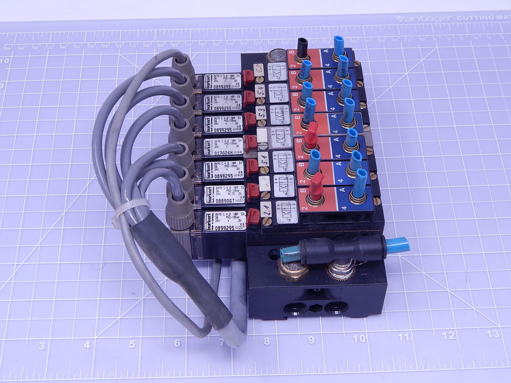 Lot of 7 Burkert 089929S 017024H   Valve Assembly For Sale