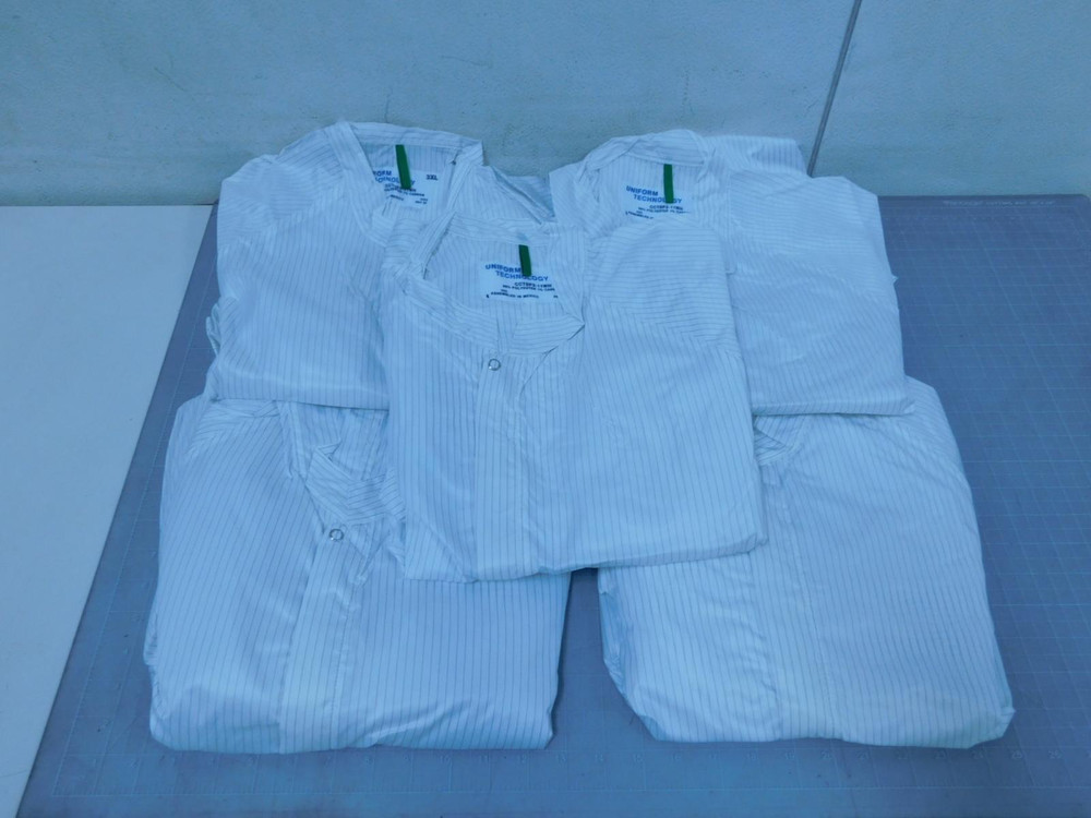 Lot of 5 Uniform Technology CCTSP2-11WH  Paint Spray Coveralls White 3XL For Sale