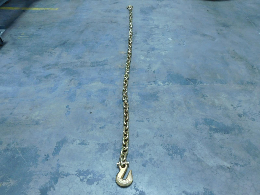 10010210  128 Inch Single Leg Chain w 5/8 hook For Sale