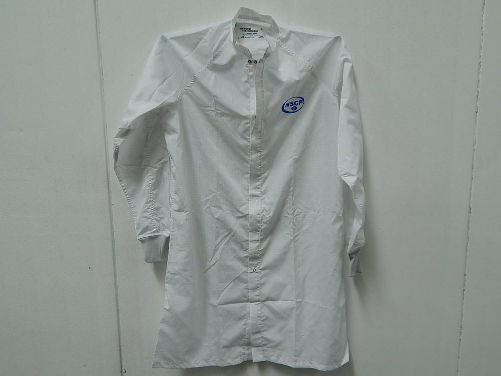 Lot of 10 Uniform Technology CFRZC-65WH  Lab Coat Smock L For Sale