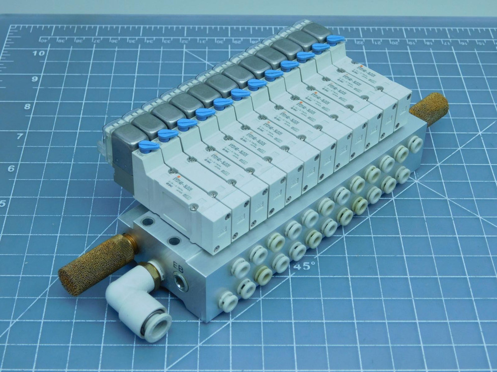 Lot of 12 SMC SY3140-5L0ZE  Solenoid Valves For Sale