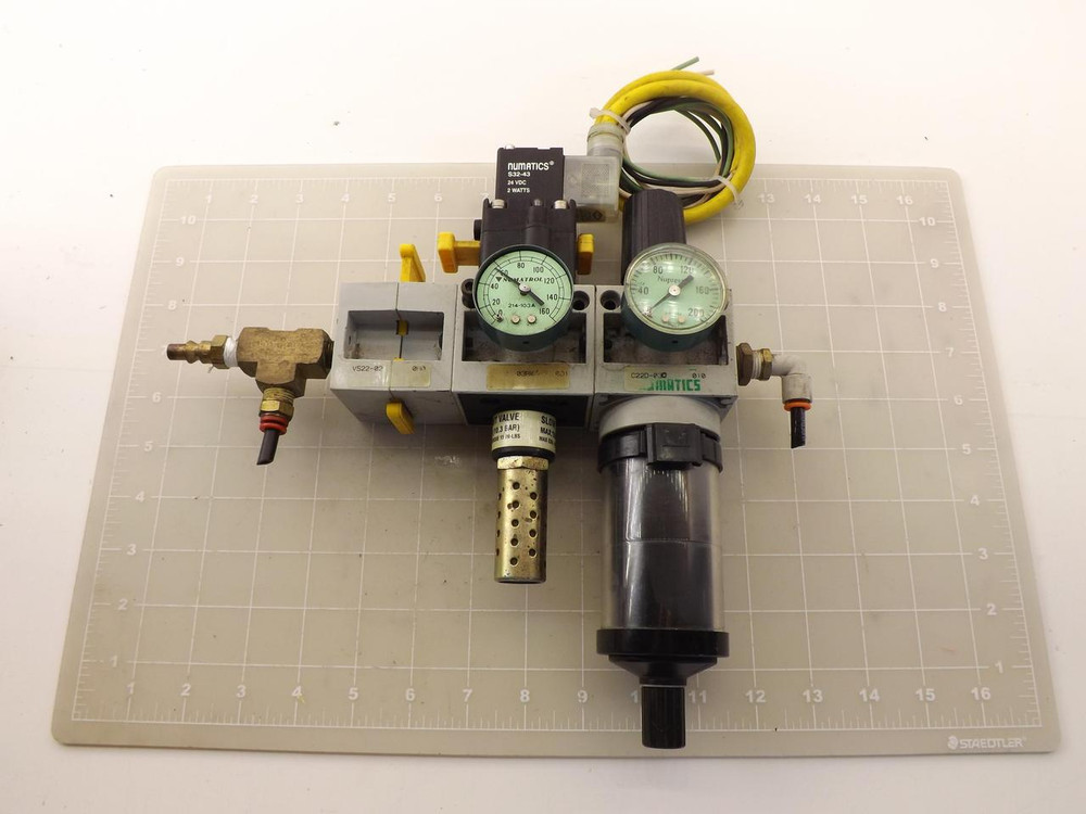 NUMATICS C22D-03C VS22-02 PNEUMATIC FILTER REGULATOR ASSEMBLY T47791