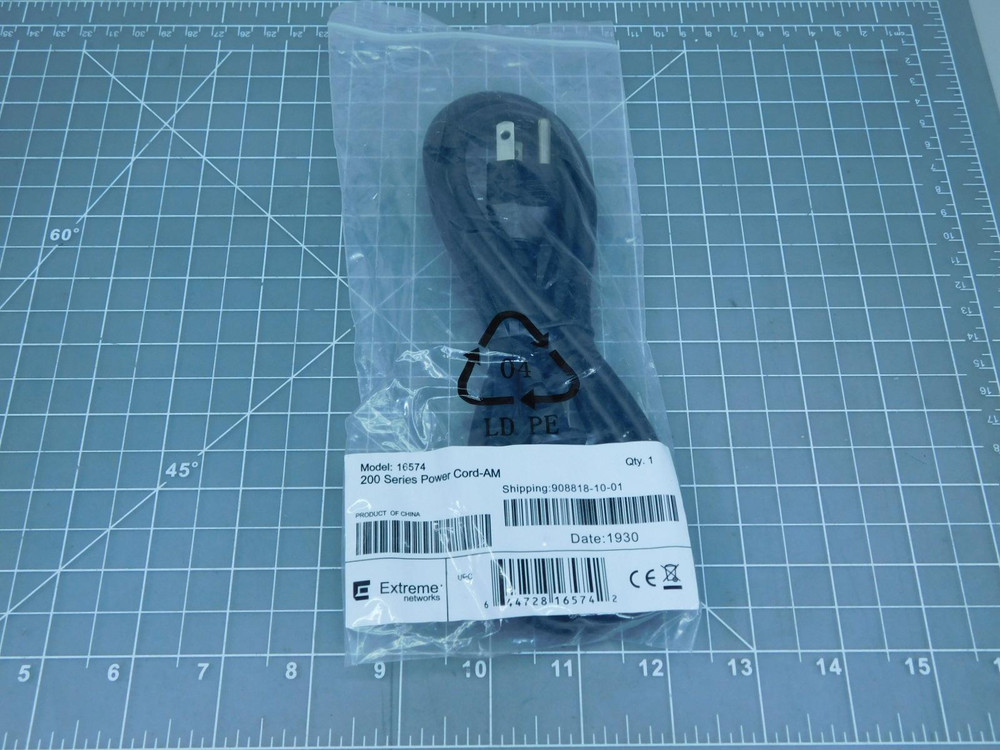 Lot of 37 Extreme Networks 16574   200 Series Power Cord-AM For Sale