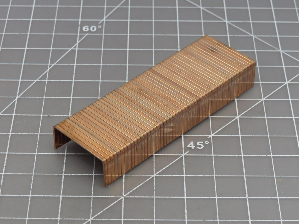 Lot of 2500 Carton C 5/8 2500 32/15  Closing Copper Industrial Staples For Sale