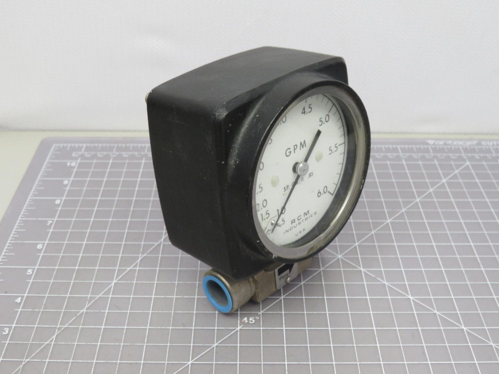RCM Industries 1/2"-73-R-6-ACD  GPM Flow Meter For Sale