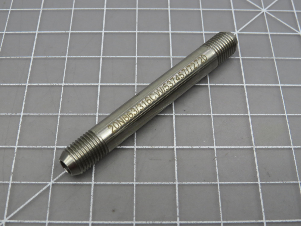 Lot of 15  0011796  Nipple Hyd Coned Threaded 3/8 MP X  3 LG 316 SST For Sale