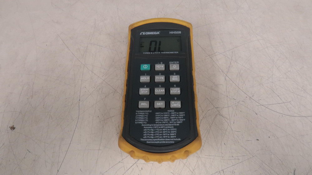 Omega HH508  Thermometer Types K U T E S For Sale