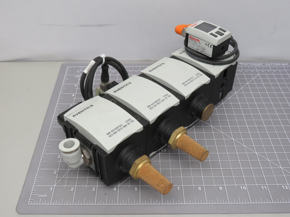 Aventics R412007251 R412007291 / R412007273 Pneumatic Distribution Block For Sale