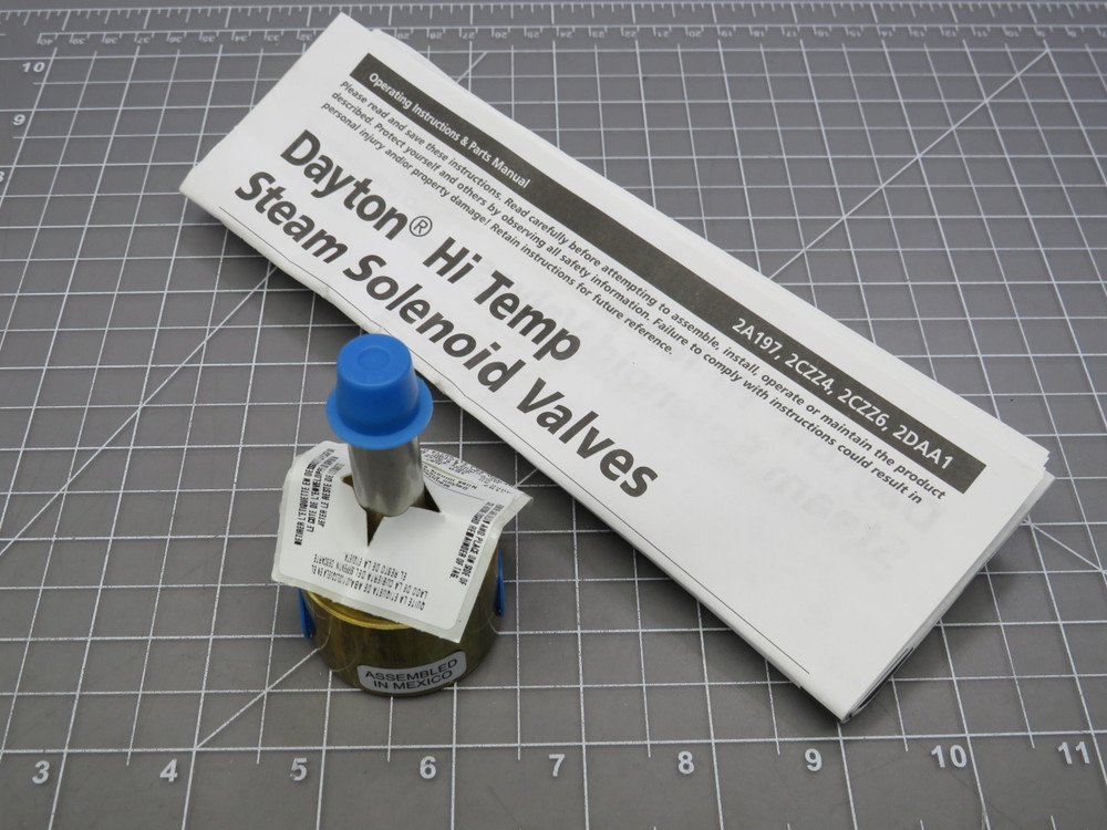 Dayton 2A197 V1443 TD 2 Way Brass Solenoid Valve For Sale