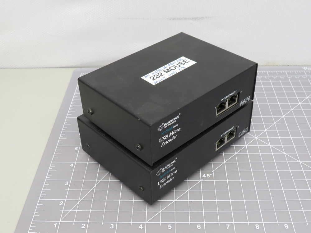 Lot of 2 Black Box ACU4222A 14S06/M04 Micro KVM Console/Extender For Sale