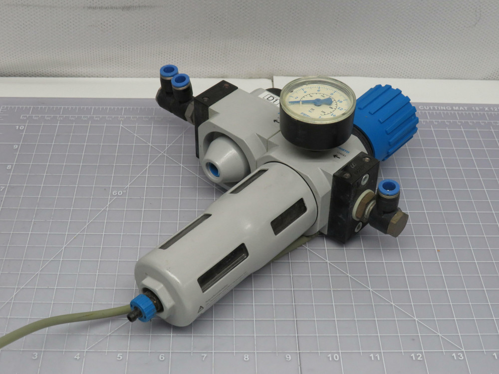 Festo LFR-D-MIDI-A HEE-D-MIDI-24 Pneumatic Filter Regulator For Sale