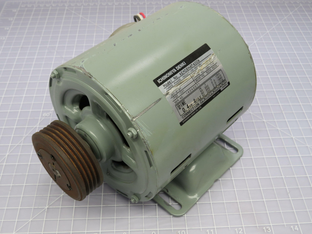 Ichinomiya Denki AEDMBH4P400W  Three Phase Induction Motor For Sale