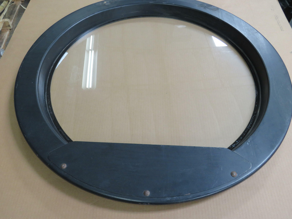 30 In Round Shed Window Black For Sale