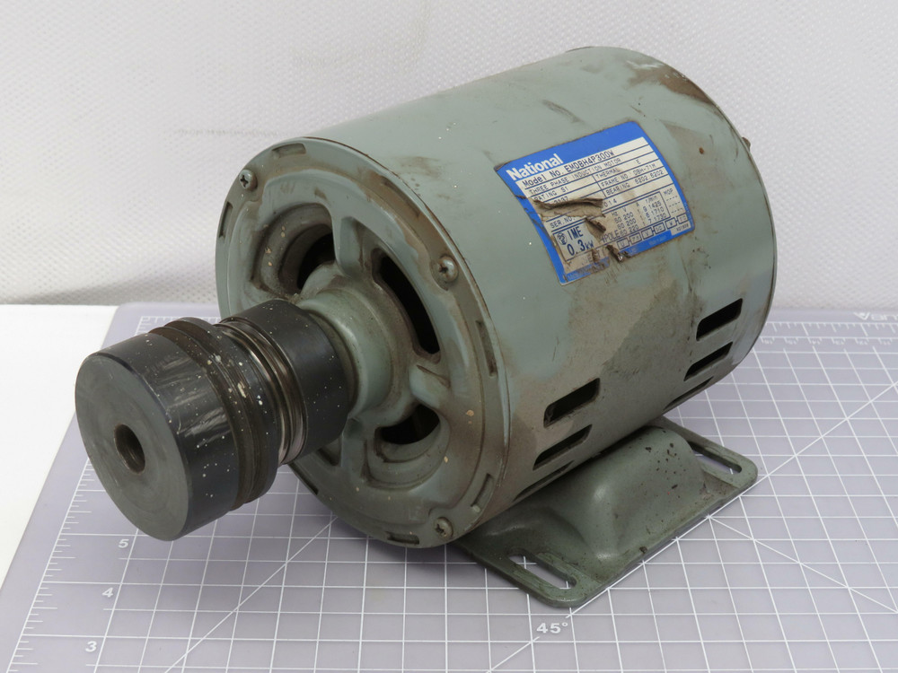 National EMDBH4P300W  Three Phase Induction Motor .3 KW 4 Pole For Sale