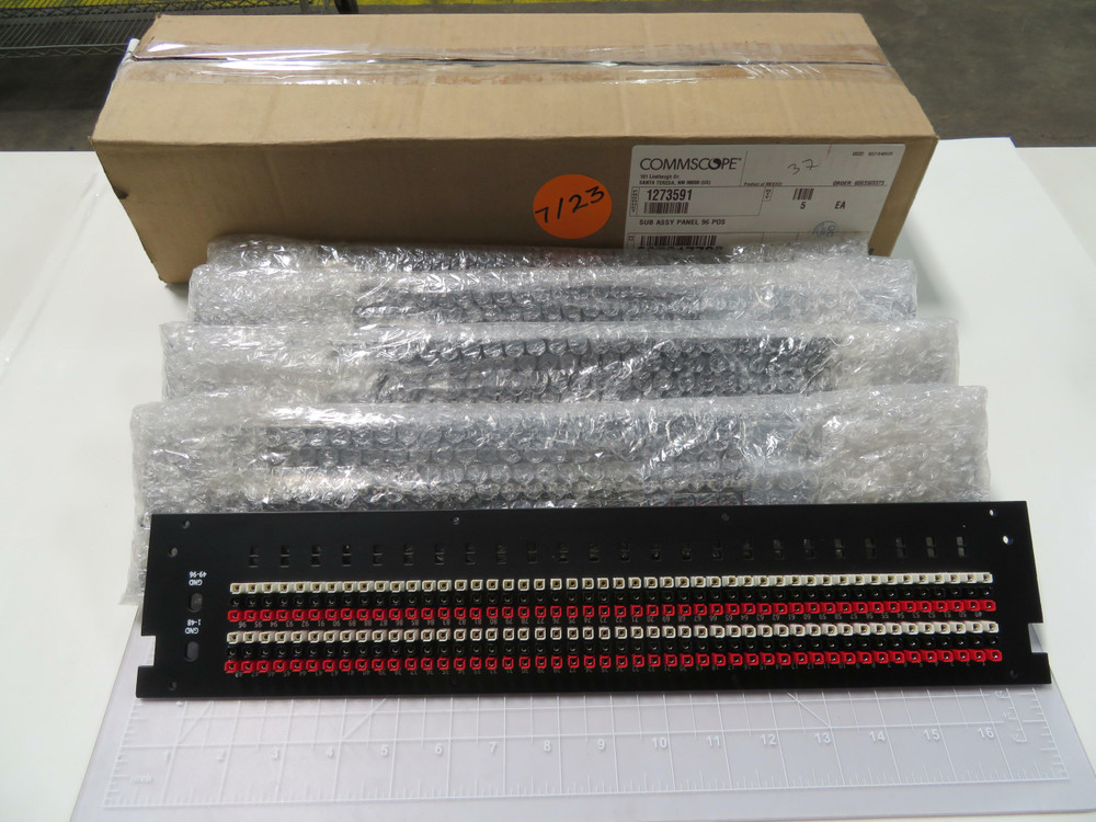 Lot of 5 Commscope 1273591 6003569375 Sub Assembly Panel 96 POS For Sale
