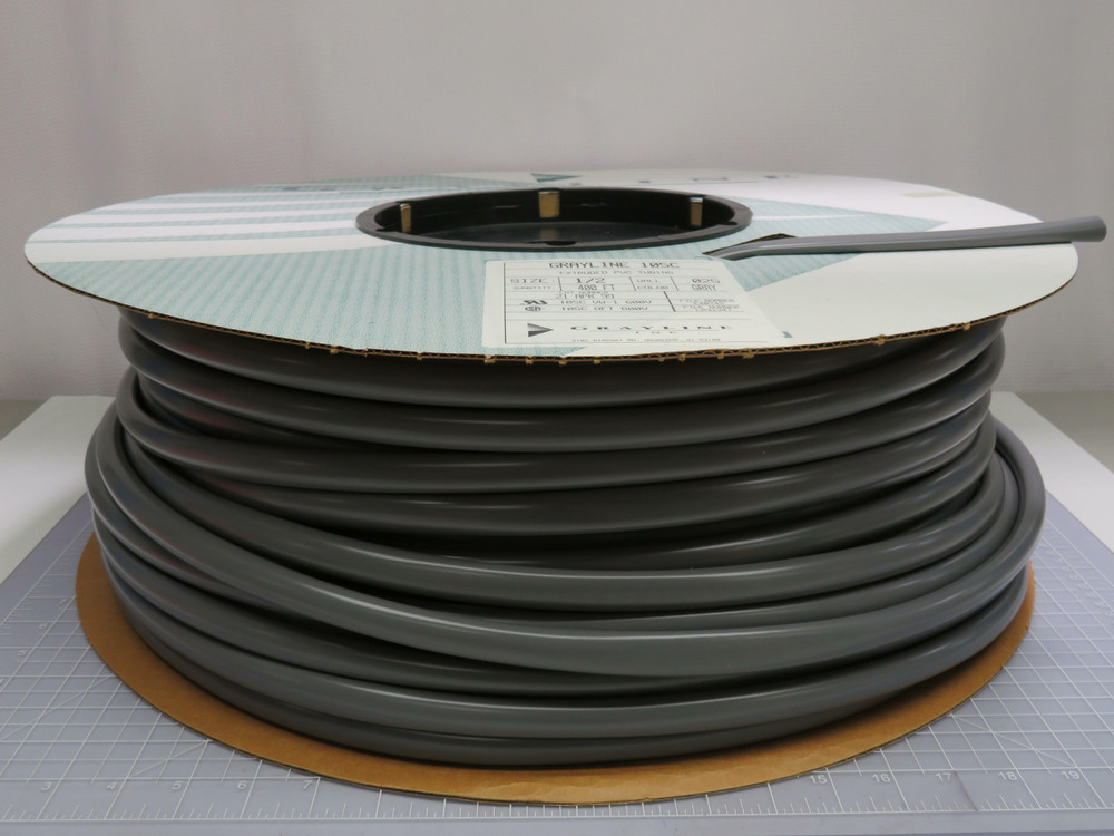 Grayline 105C  Extruded PVC Tubing 400Ft Size: 1/2 Wall: .025 GRAY 400 FT  For Sale