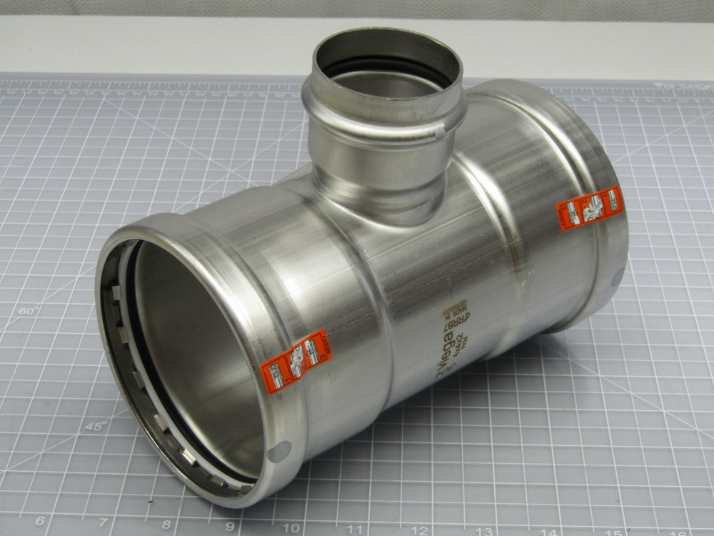 Viega 85915  ProPress 4 In x 4 In x 2 In  P1 x P2 x P3 304 Stainless Steel  For Sale