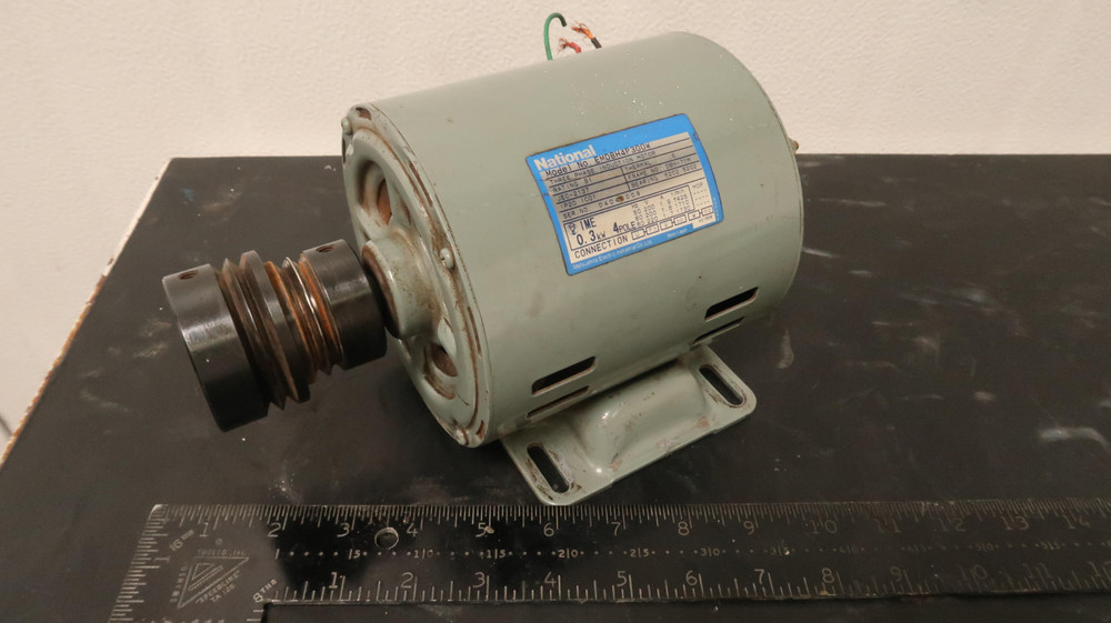National EMDBH4P300W  Three Phase Induction Motor .3 KW 4 Pole  For Sale