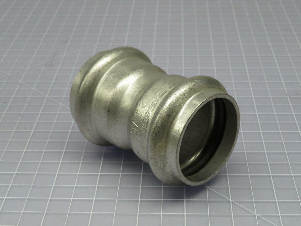 Vic-Press P597  1 1/2 In Coupling With Pipe Stop  For Sale