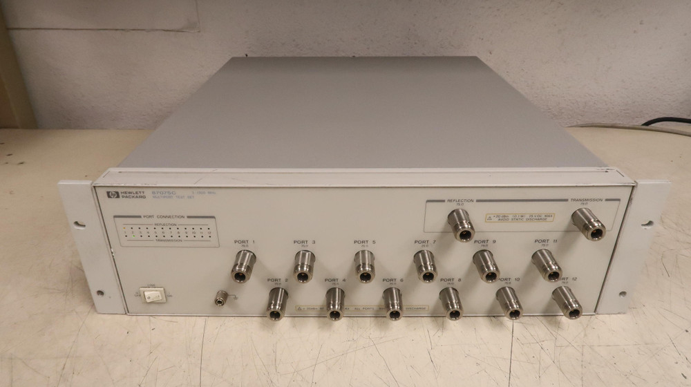 HP 87075C  Multiport Test Set 3-1300MHz 12 Port  Option 12  For Sale