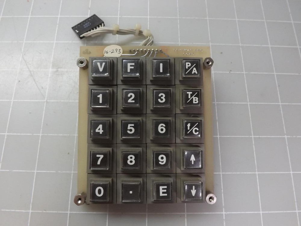 BEHLMAN ENGINEERING 15-051-A KEY PAD T50488