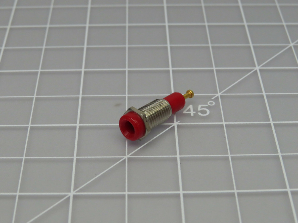 Lot of 25  70090165 105-0202-200 Jack Red 10A 1500V  Nylon 6/6 per ASTM D4066  For Sale