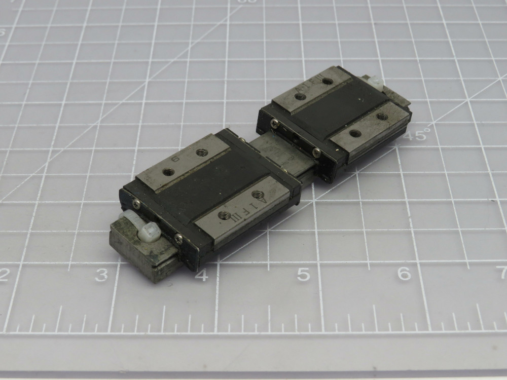 Lot of 2  A-1 F III  Linear Bearing Blocks on a 4 in rail  For Sale