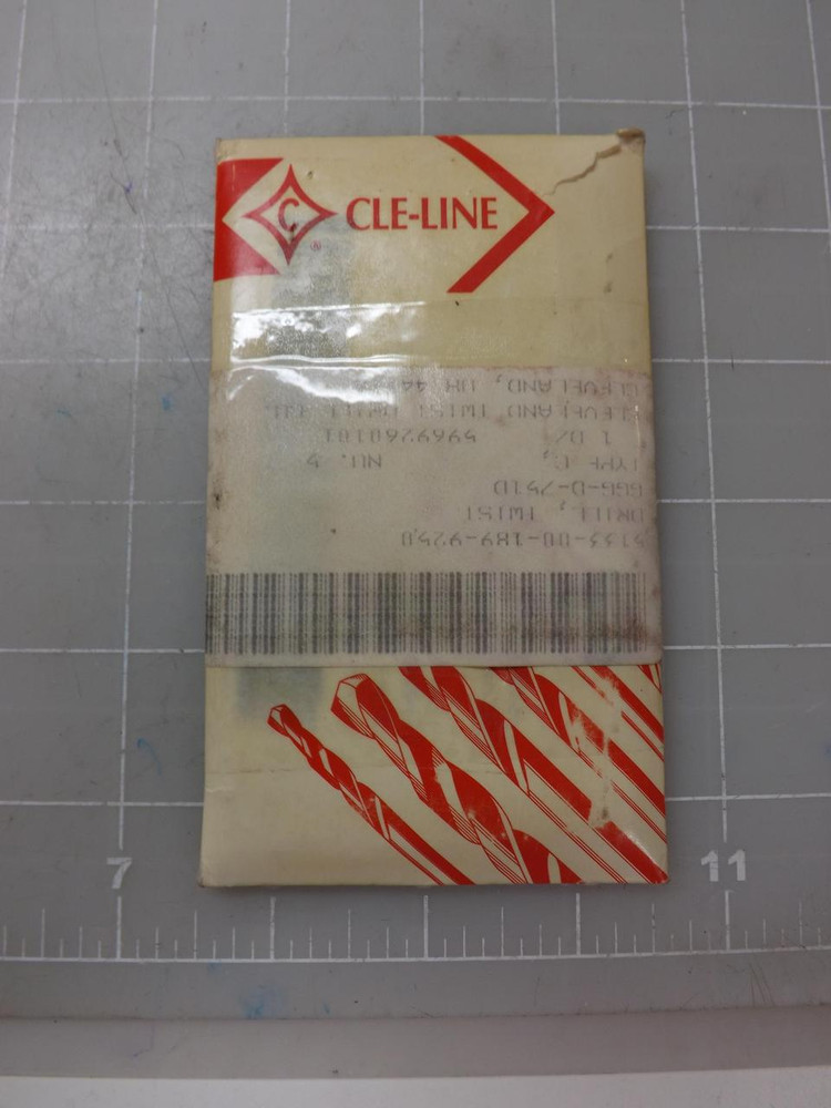 LOT OF 12 CLE-LINE 5133-00-189-9250 TWIST DRILL T50864