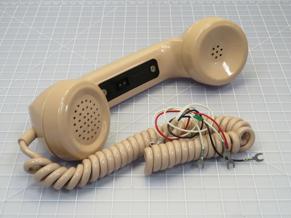 Allen Tel Products Inc   Vintage Button Telephone Beige  For Sale