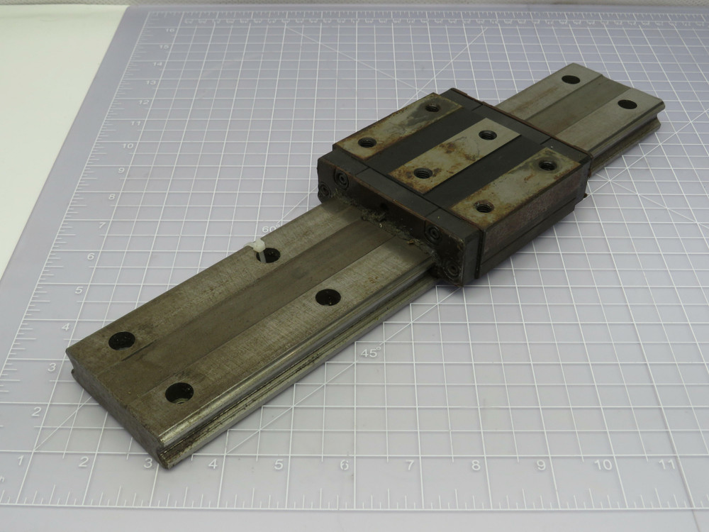 THK HRW35  Linear Bearing Block on a 14 In Rail  For Sale