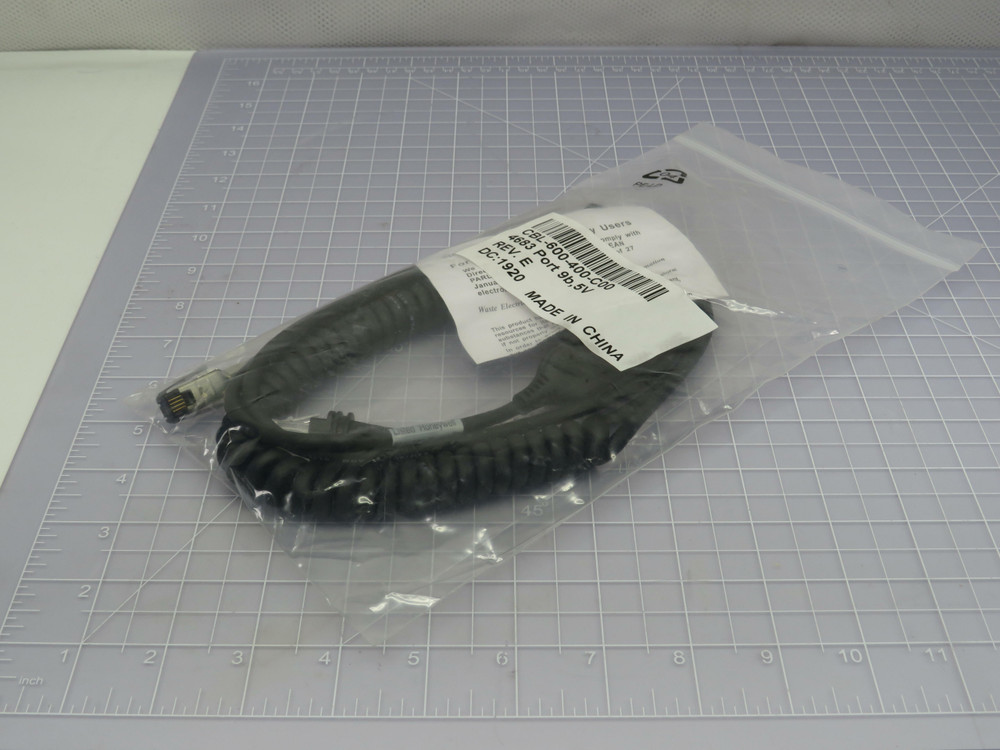 Honeywell CBL-600-400-C00  Barcode Scanner Coiled Cable 5V 4m  For Sale