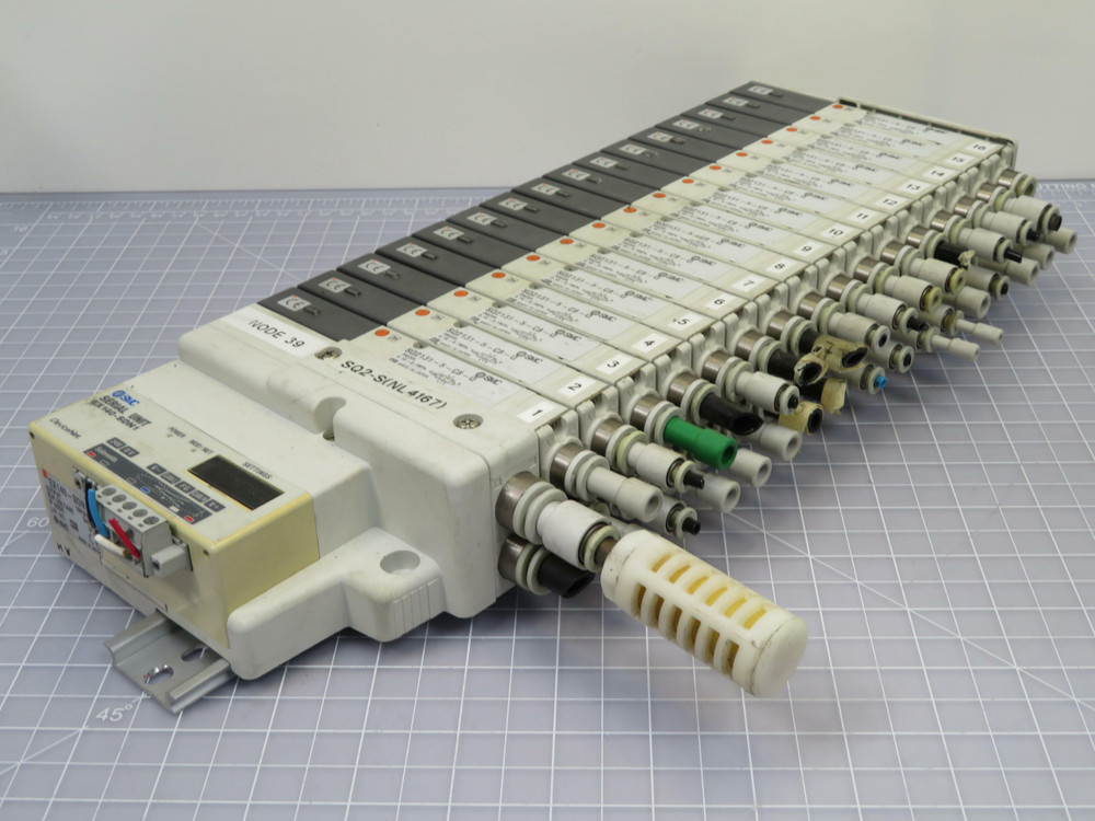 SMC EX140-SDN1 DeviceNet Valve Terminal Solenoid  24 VDC 16 Points  For Sale
