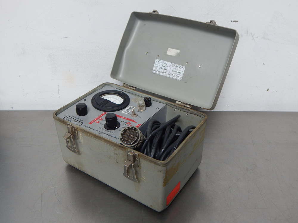 Canadian Aeronautical Instruments 3001  Valve Test Set Voltage ADJ  For Sale