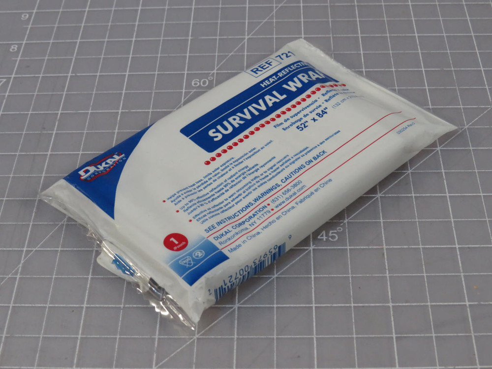 Lot of 45 Dukal 721  Heat-Reflective Survival Wrap 52 X 84 in   For Sale