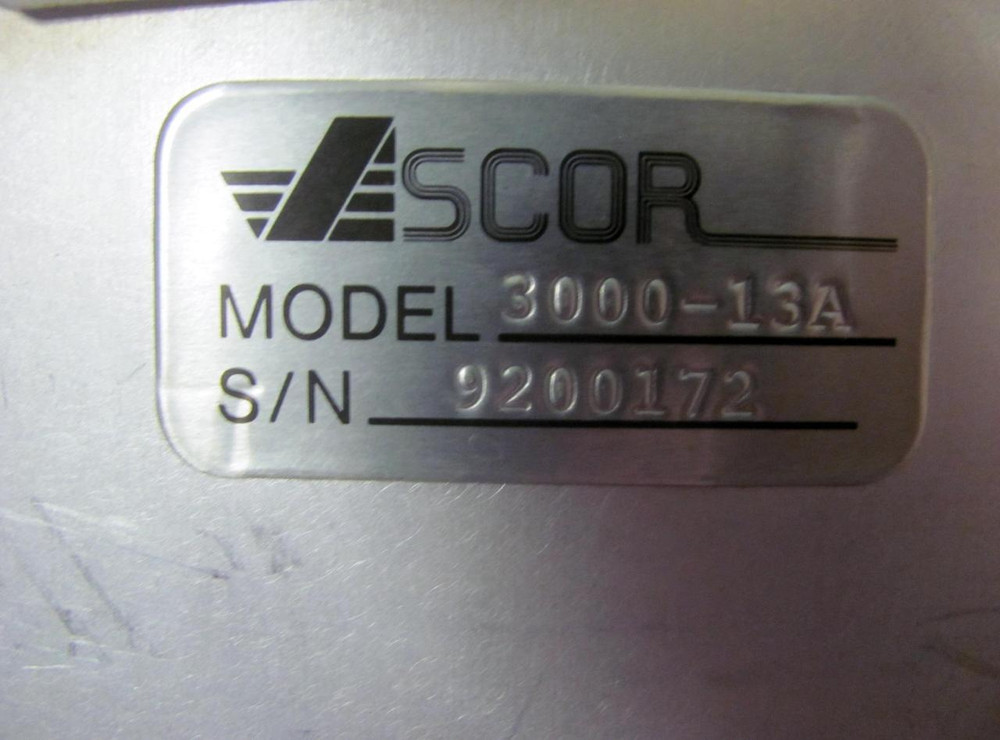 ASCOR INCORPORATED 3000-13 OB5CI 76003550 CONNECTOR T1741