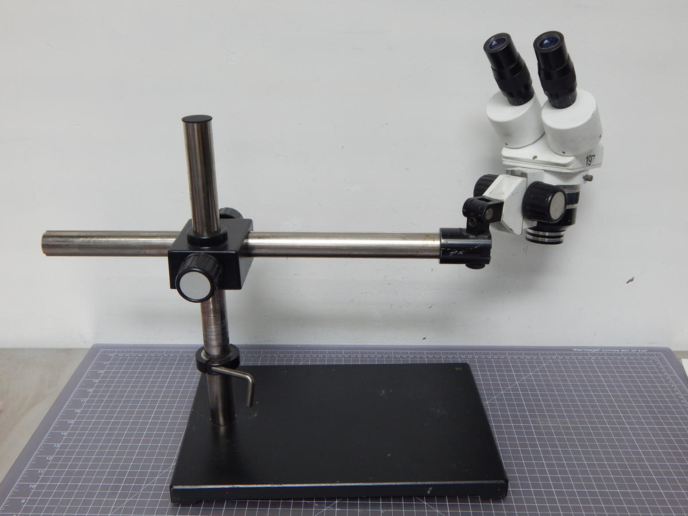 Microscope W/ Base & Arm W/WFH10X Lenses  For Sale