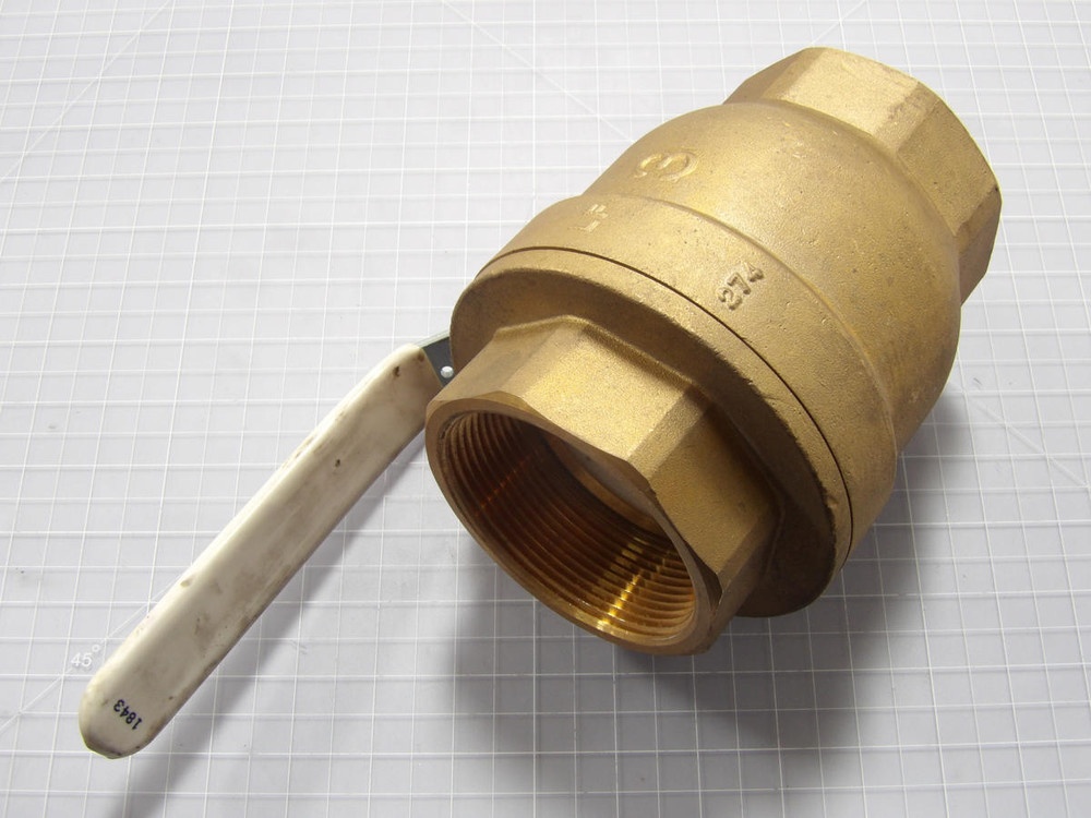 Ultra Pure  1843  LF 3 400 WOG Chrome Ball Brass Solder Valve  For Sale