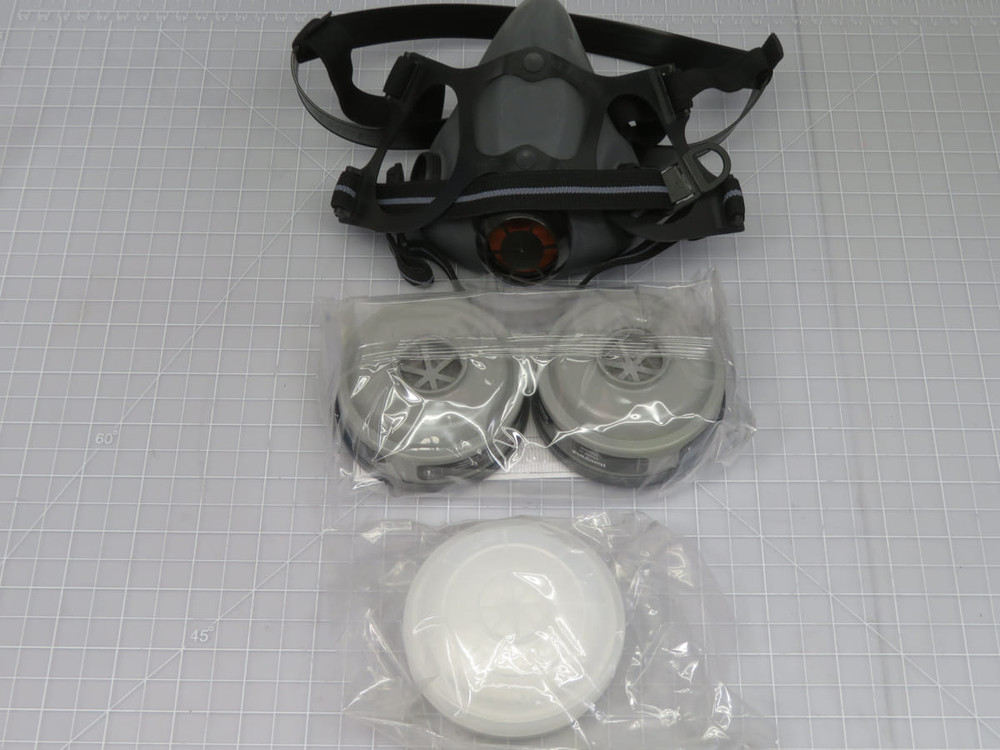 Lot of 12 North by Honeywell  5501R95L  Half Mask with OV Cartridges and R95 Filters  For Sale