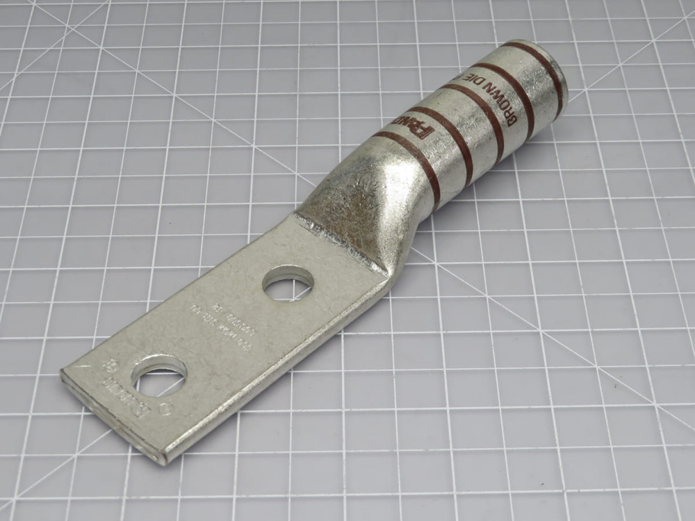 Lot of 6 Panduit  LCC500-12-6  Two Hole Cable Lug 500 mcm  For Sale