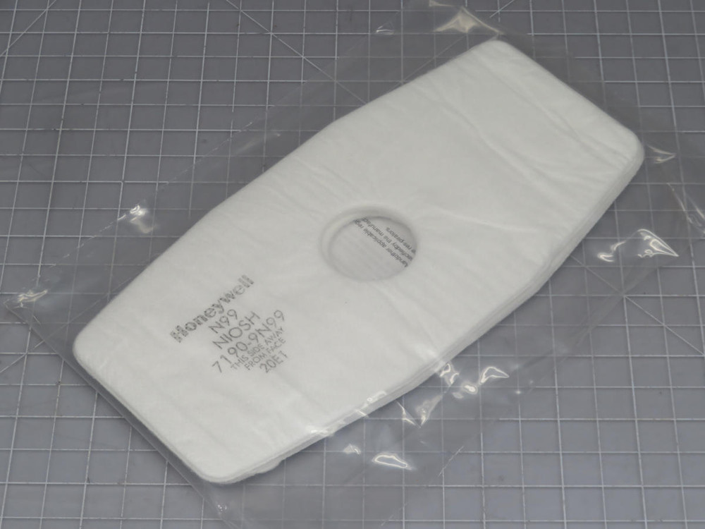 Lot of 8 Honeywell 719009N99  Face Mask Filter White Threaded   For Sale
