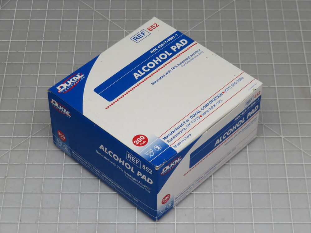 Lot of 20 Dukal 852  Alcohol Pad  NDC 65517-0001-1  For Sale
