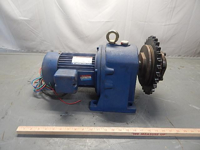 XIAMEN DONGLI ELECTRICAL CO YS750W-4P 3 PHASE GEAR MOTOR 0.75KW 220V 380V IP44 T56648
